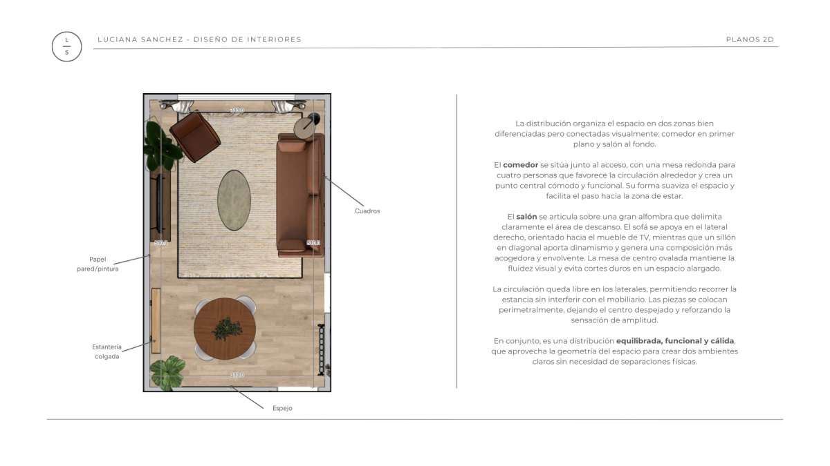 propuesta de diseño de interiores online con distribución 2D