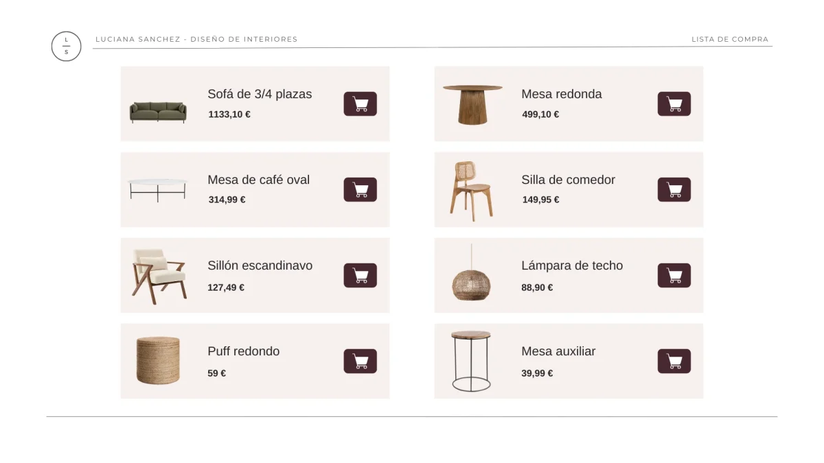 Lista de compra proyecto