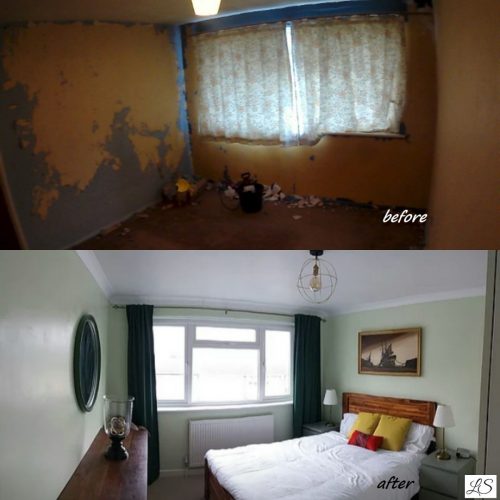 bedroom-before after